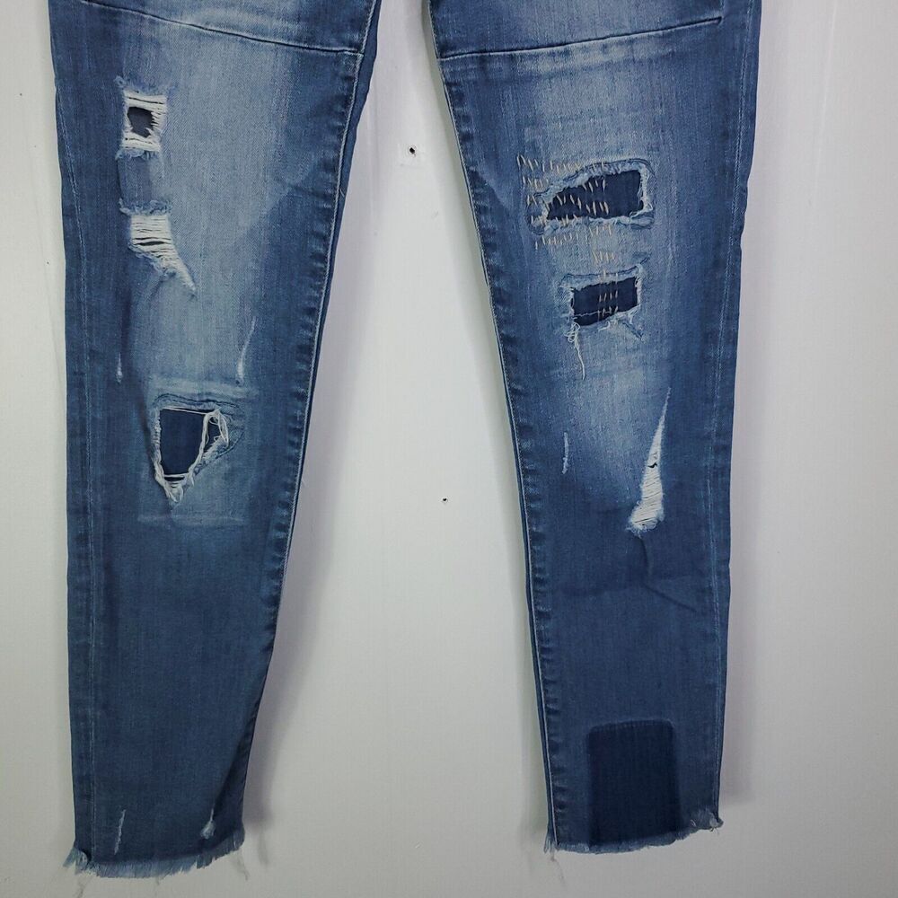 Flying Monkey Jeans Womens 25 Patchwork Skinny As… - image 3
